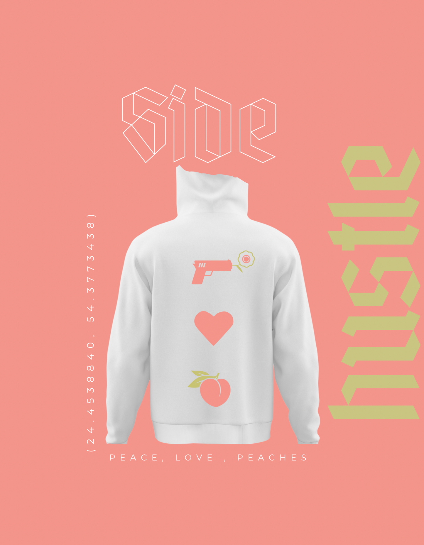 Peace Love Peach hoodie
